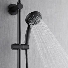 Forno Acqua AcquaSPA Retrofit Shower, Overhead Rainfall, 8 Inch Shower Head, Handheld Shower Head, Body Jets, 6 Way Diverter, Matte Black Finish, FORNO ACQUA