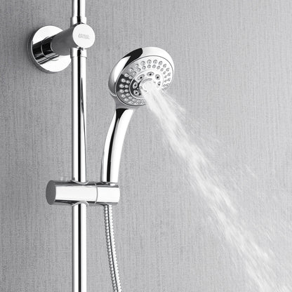 Forno Acqua AcquaSPA Retrofit Shower, Overhead Rainfall, 8 Inch Shower Head, Handheld Shower Head, Body Jets, 6 Way Diverter, Polished Stainless Steel FORNO ACQUA