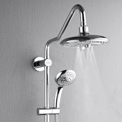 Forno Acqua AcquaSPA Retrofit Shower, Overhead Rainfall, 8 Inch Shower Head, Handheld Shower Head, Body Jets, 6 Way Diverter, Polished Stainless Steel FORNO ACQUA