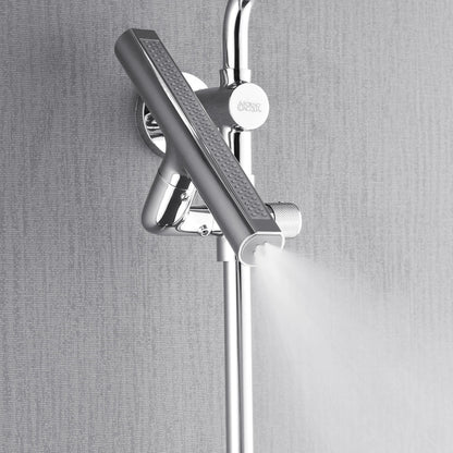 Forno Acqua AcquaFALL Shower, Polished Stainless Steel Finish, Overhead Rainfall Shower, Handheld Shower Head, Body Jets, 2.5 GPM Flow Rate FORNO