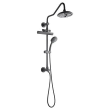 Forno Acqua AcquaFALL Shower, Matte Black Finish, Overhead Rainfall Shower, 7 Way Diverter, Handheld Shower Head, Body Jets, 1.8 GPM Flow Rate FORNO ACQUA