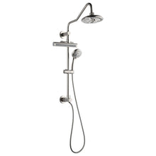 Forno Acqua AcquaFALL Shower, Brushed Nickel Finish, Overhead Rainfall Shower, 7 Way Diverter, Handheld Shower Head, Body Jets, 1.8 GPM Flow Rate FORNO ACQUA