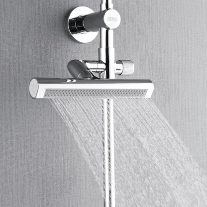 Forno Acqua AcquaFALL Shower, Polished Stainless Steel Finish, Overhead Rainfall Shower, 7 Way Diverter, Handheld Shower Head, Body Jets, FORNO ACQUA