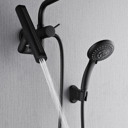 Forno Acqua AcquaFALL Mini 8 Inch Shower Head, Matte Black Finish, Overhead Rainfall Shower, Handheld Shower Head, Body Jets, 2.5 GPM Flow Rate FORNO ACQUA