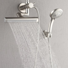 Forno Acqua AcquaFALL Mini 8 Inch Shower Head, Brushed Nickel Finish, Overhead Rainfall Shower, Handheld Shower Head, Body Jets, 1.8 GPM Flow Rate FORNO ACQUA