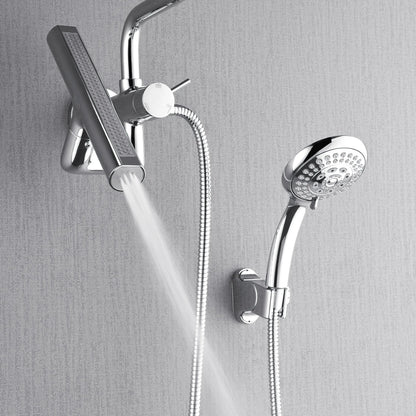 Forno Acqua AcquaFALL Mini 8 Inch Shower Head, Polished Stainless Steel Finish, Overhead Rainfall Shower, Handheld Shower Head, Body Jets, FORNO ACQUA