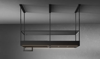 Falmec Spazio 70″ Island Hood, 400 CFM, Matte Black FCSPA70I4MB