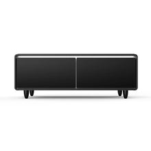 Forno Evoluto Tavolo 51-Inch Smart Coffee Table with Wood-Accent Sides – Dual Cooling Zones, Wireless Charging Pad & Built-In Bluetooth Speakers FORNO