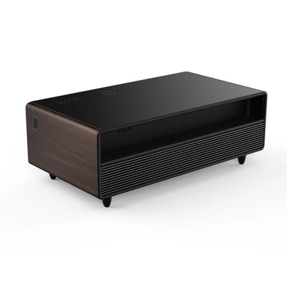 Forno Evoluto Tavolo 51-Inch Smart Coffee Table with Wood-Accent Sides – Dual Cooling Zones, Wireless Charging Pad & Built-In Bluetooth Speakers FORNO