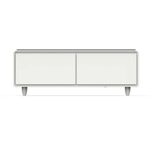 Forno Evoluto Tavolo 51-Inch White Smart Coffee Table – Dual Refrigerator Drawers, Bluetooth 5.0 Audio, Wireless Charging & RGB Ambient Light FORNO