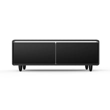 Forno Evoluto Tavolo 51-Inch Black Smart Coffee Table – Dual Refrigerator Drawers, Bluetooth 5.0 Audio, Wireless Charging & RGB Ambient Light FORNO