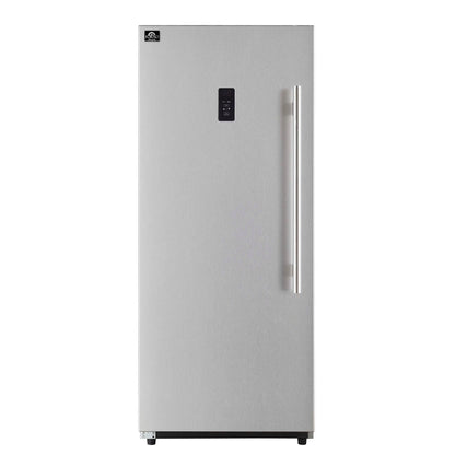Forno Fortezza 28 Inch Left-Swing Freezer, Stainless Steel with Automatic Ice Maker FORNO