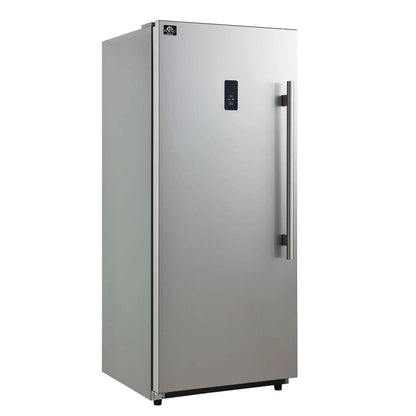 Forno Fortezza 28 Inch Left-Swing Freezer, Stainless Steel with Automatic Ice Maker FORNO