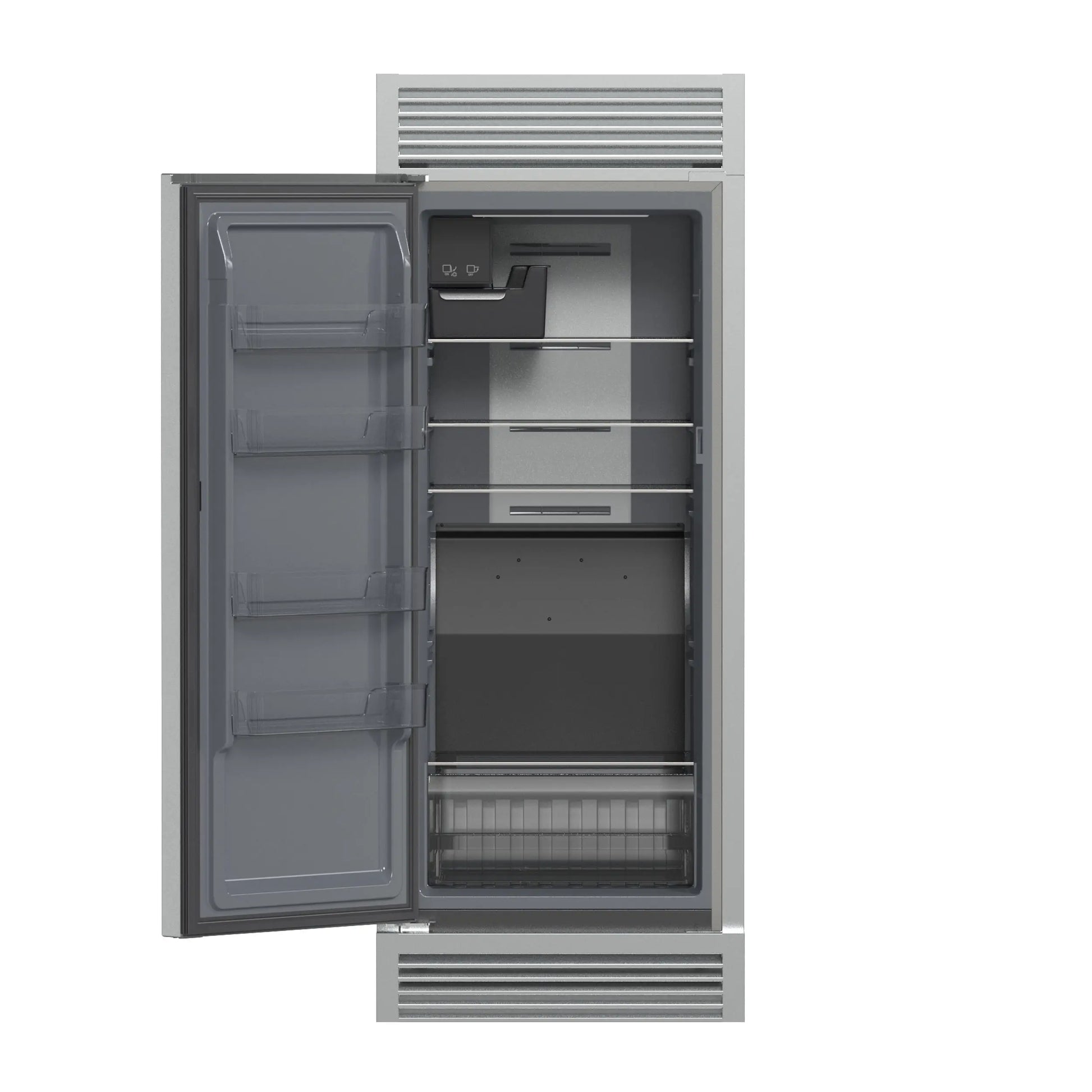Forno Fortezza 32 Inch Left-Swing Freezer with Standard Trim Grill, Stainless Steel, with Automatic Ice Maker FORNO