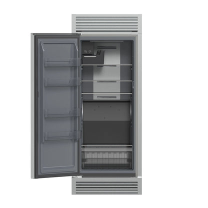Forno Fortezza 32 Inch Left-Swing Freezer with Standard Trim Grill, Stainless Steel, with Automatic Ice Maker FORNO