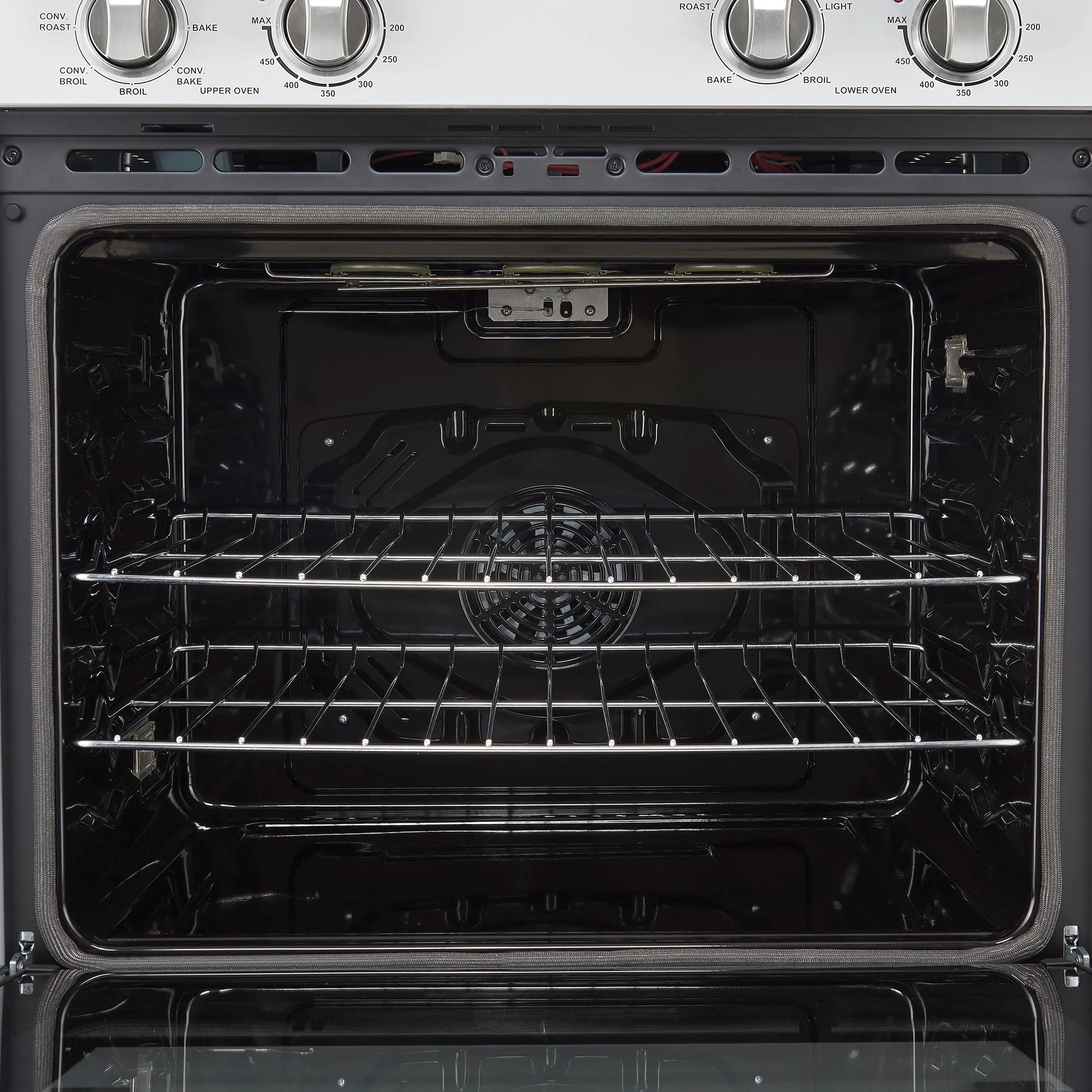 Forno Vomero 30-Inch Double Wall Oven, White, 10 cu.ft Total Capacity, 7100W Convection, Mechanical Controls, Manuel Steam Clean FORNO