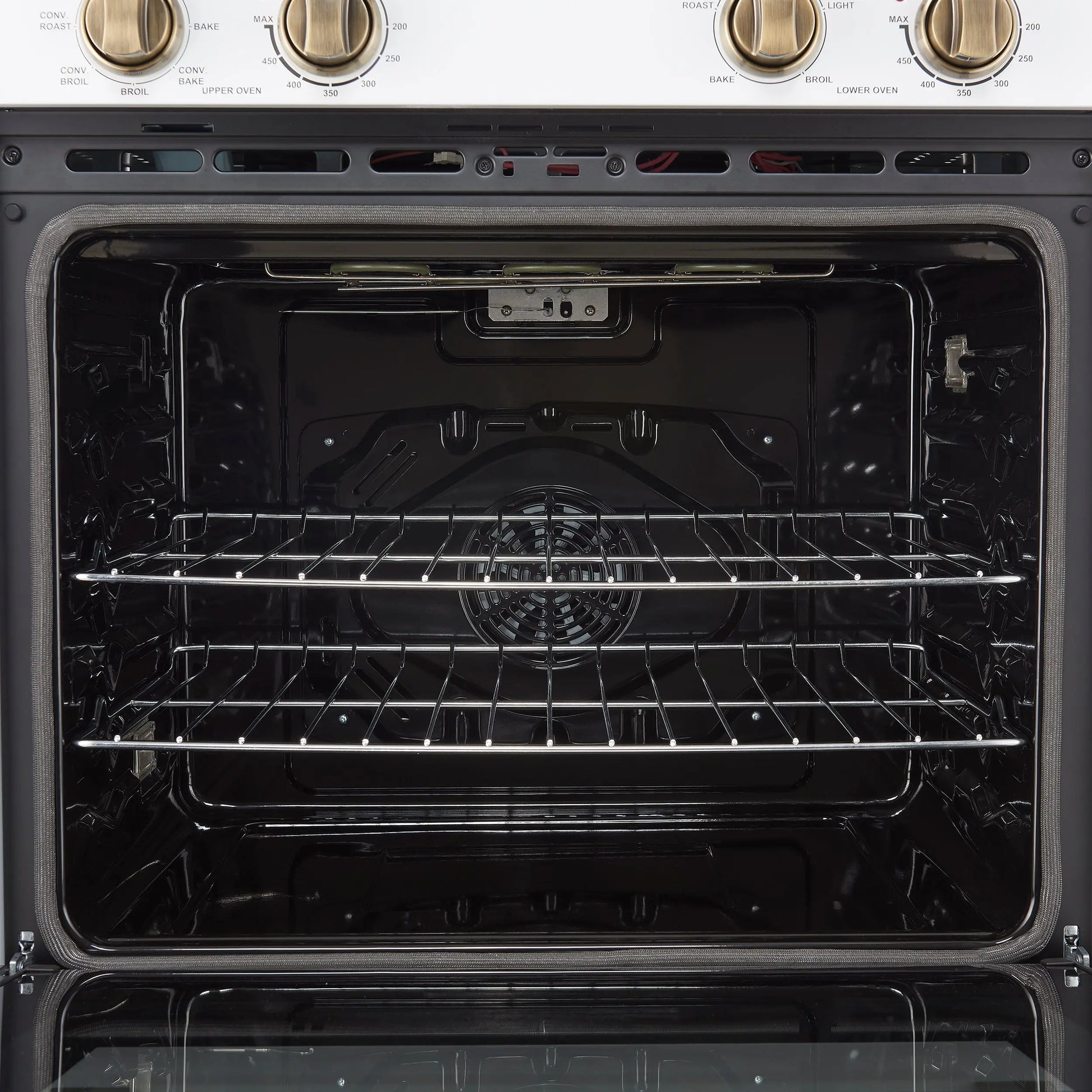 Forno Vomero 30-Inch Double Wall Oven, White, 10 cu.ft Total Capacity, 7100W Convection, Mechanical Controls, Manuel Steam Clean FORNO