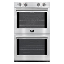 Forno Vomero 30-Inch Double Wall Oven, Stainless Steel, 10 cu.ft Total Capacity, 7100W Convection, Mechanical Controls, Self-Cleaning Function FORNO