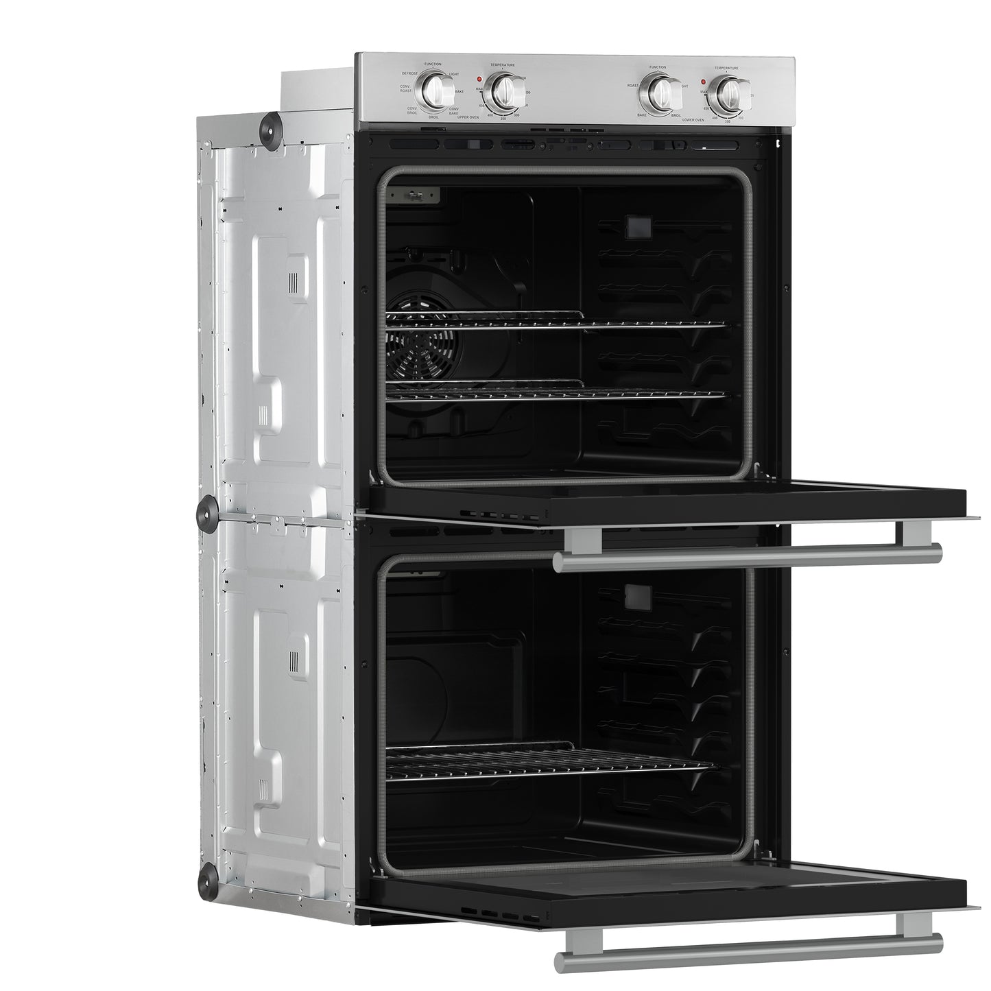 Forno Vomero 30-Inch Double Wall Oven, Stainless Steel, 10 cu.ft Total Capacity, 7100W Convection, Mechanical Controls, Self-Cleaning Function FORNO