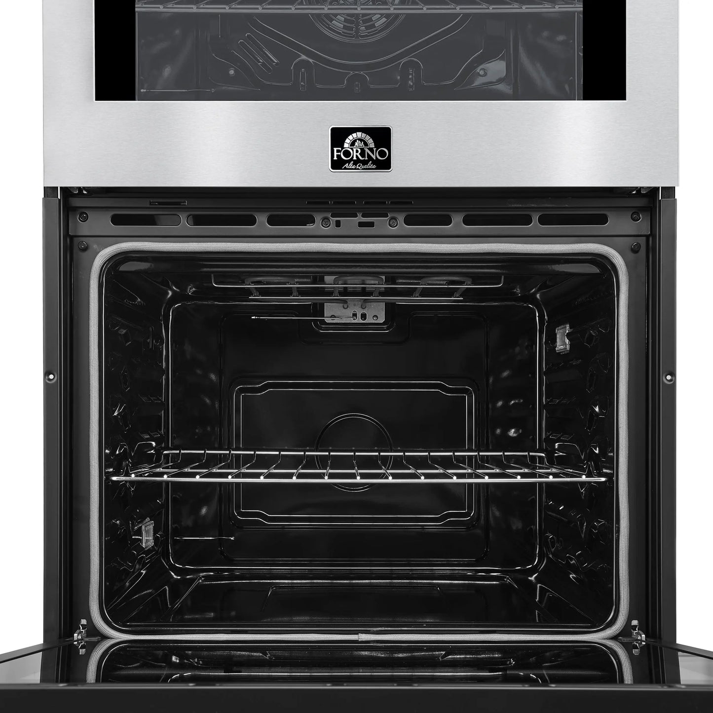 Forno Vomero 30-Inch Double Wall Oven, Stainless Steel, 10 cu.ft Total Capacity, 7100W Convection, Mechanical Controls, Self-Cleaning Function FORNO
