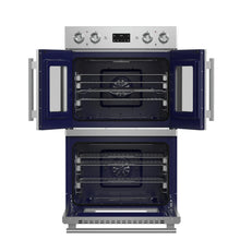 Forno Gallico 30-Inch Electric French Door Double Oven, Stainless Steel, Convection Cooking, Touch Control Panel, Self-Cleaning Function FORNO