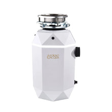 FORNO ACQUA BrightDIAMOND Moonstone 1HP Super Quiet Garbage Disposal Corded with Motion Sensor Cabinet Light & Pre-Wired Air Switch FORNO ACQUA