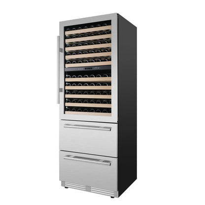 Forno Celano 30-Inch Dual Zone Wine Cooler and Beverage Cooler, 21.3 cu.ft, Stainless Steel FORNO