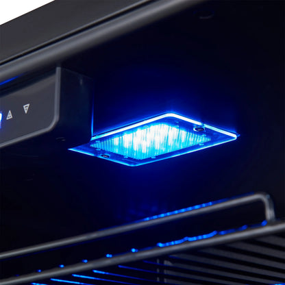 Gemello 48 Inch Side-by-Side Wine and Beverage Cooler in Stainless Steel, French Door, 9.6 cu. ft. FORNO