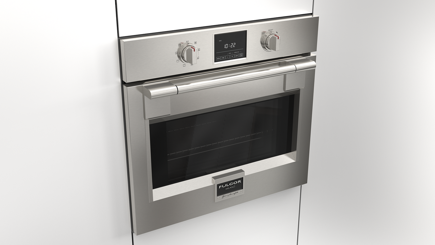 Fulgor Milano 30″ Sofia Single Oven, Self Clean F6PSP30S1