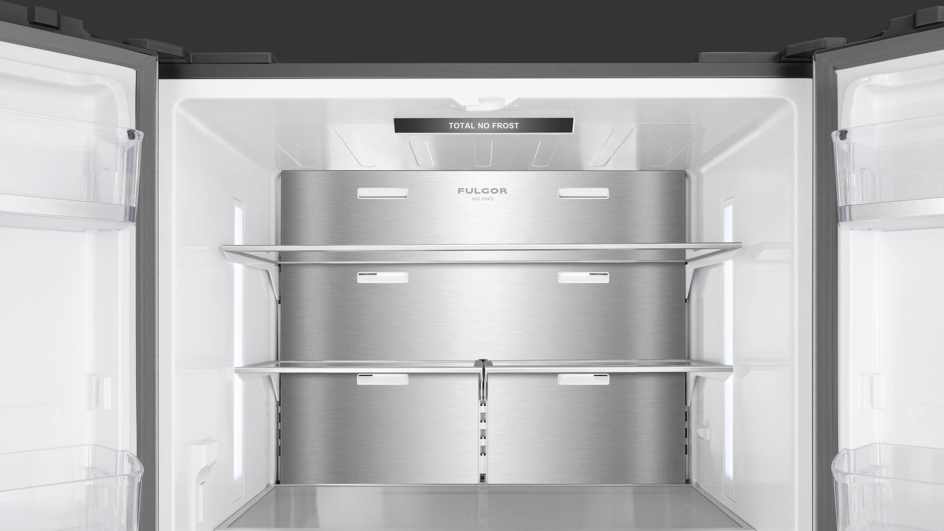 Fulgor Milano 36 Inch Counter Depth French Door Refrigerator Stainless Steel