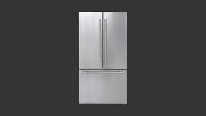 Fulgor Milano 36 Inch Counter Depth French Door Refrigerator Stainless Steel