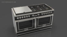 Fulgor Milano F4EDF606GCS1-BK 60-inch EVOQUE hybrid range in black