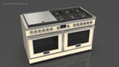 Fulgor Milano F4EDF606GCS1-MI 60-inch EVOQUE hybrid range finish