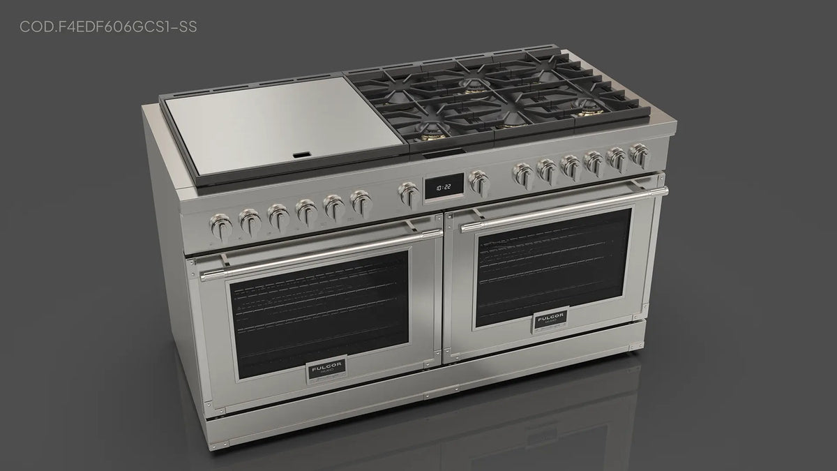 Fulgor Milano F4EDF606GCS1 60-inch EVOQUE hybrid range in stainless steel