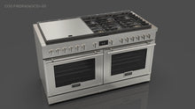 Fulgor Milano F4EDF606GCS1 60-inch EVOQUE hybrid range in stainless steel