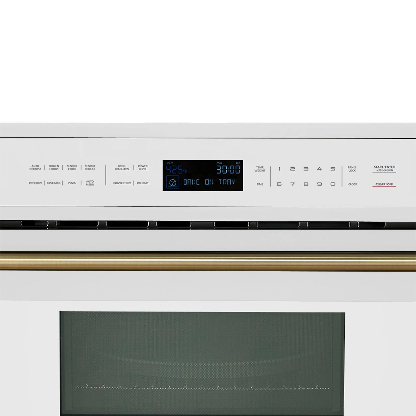 Oliena Espresso White 30 Inch 1750 Watt Compact Oven & 1000 Watt Microwave, 1.6 cu. ft. FORNO