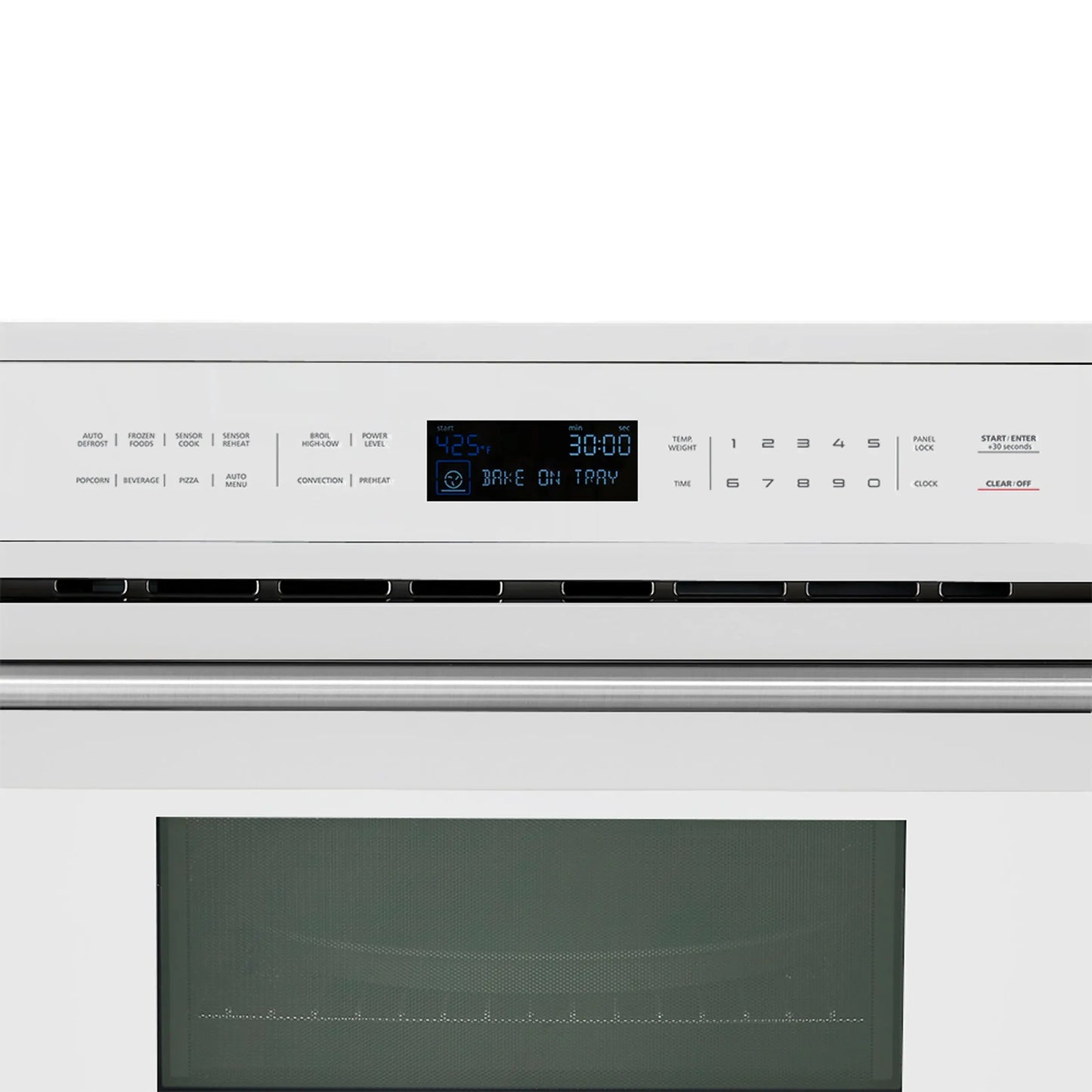 FORNO 2-Piece Kitchen Bundle - 30" White Single Wall Oven (1333-30), 30" White Microwave (3093-30) FORNO