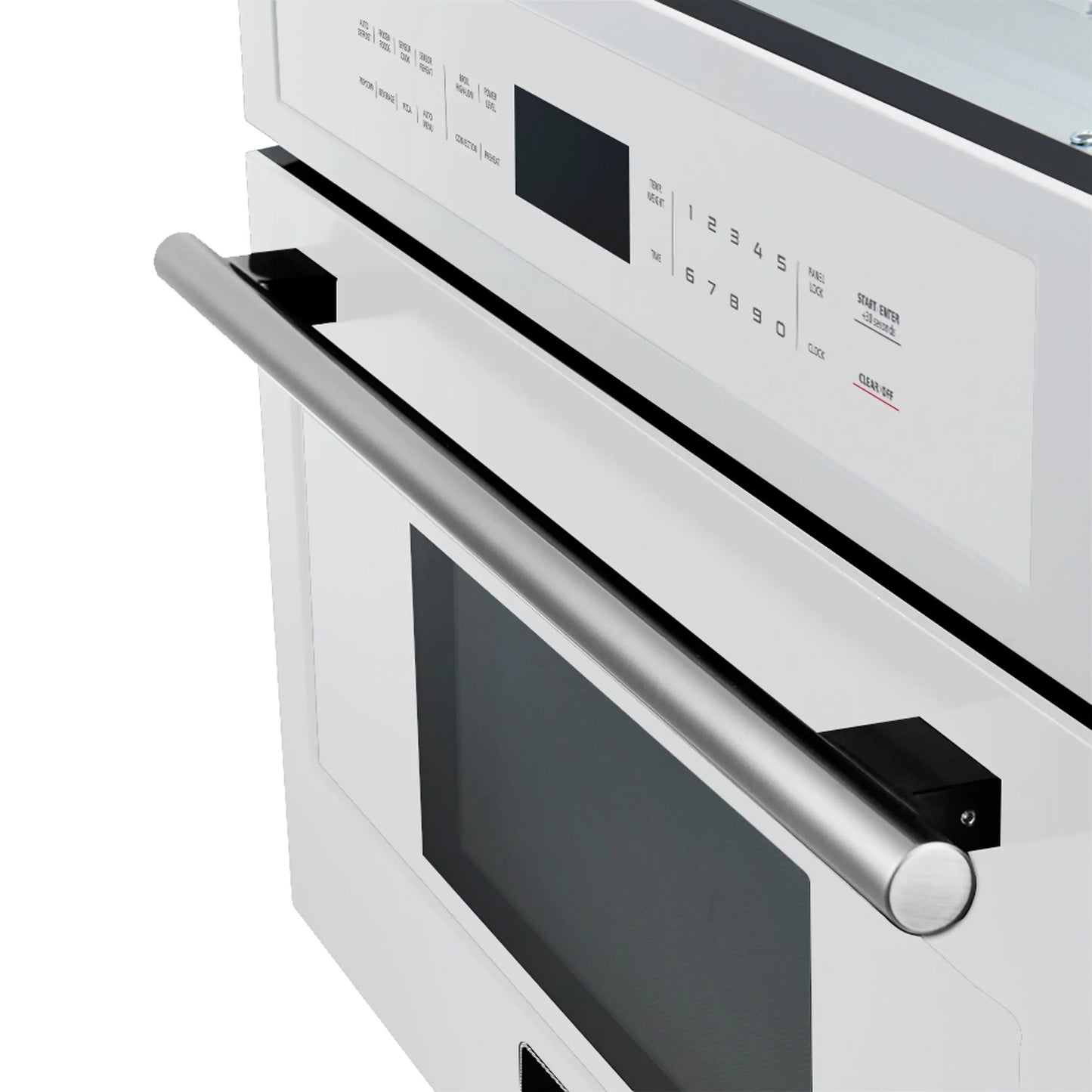 FORNO 2-Piece Kitchen Bundle - 30" White Single Wall Oven (1333-30), 30" White Microwave (3093-30) FORNO