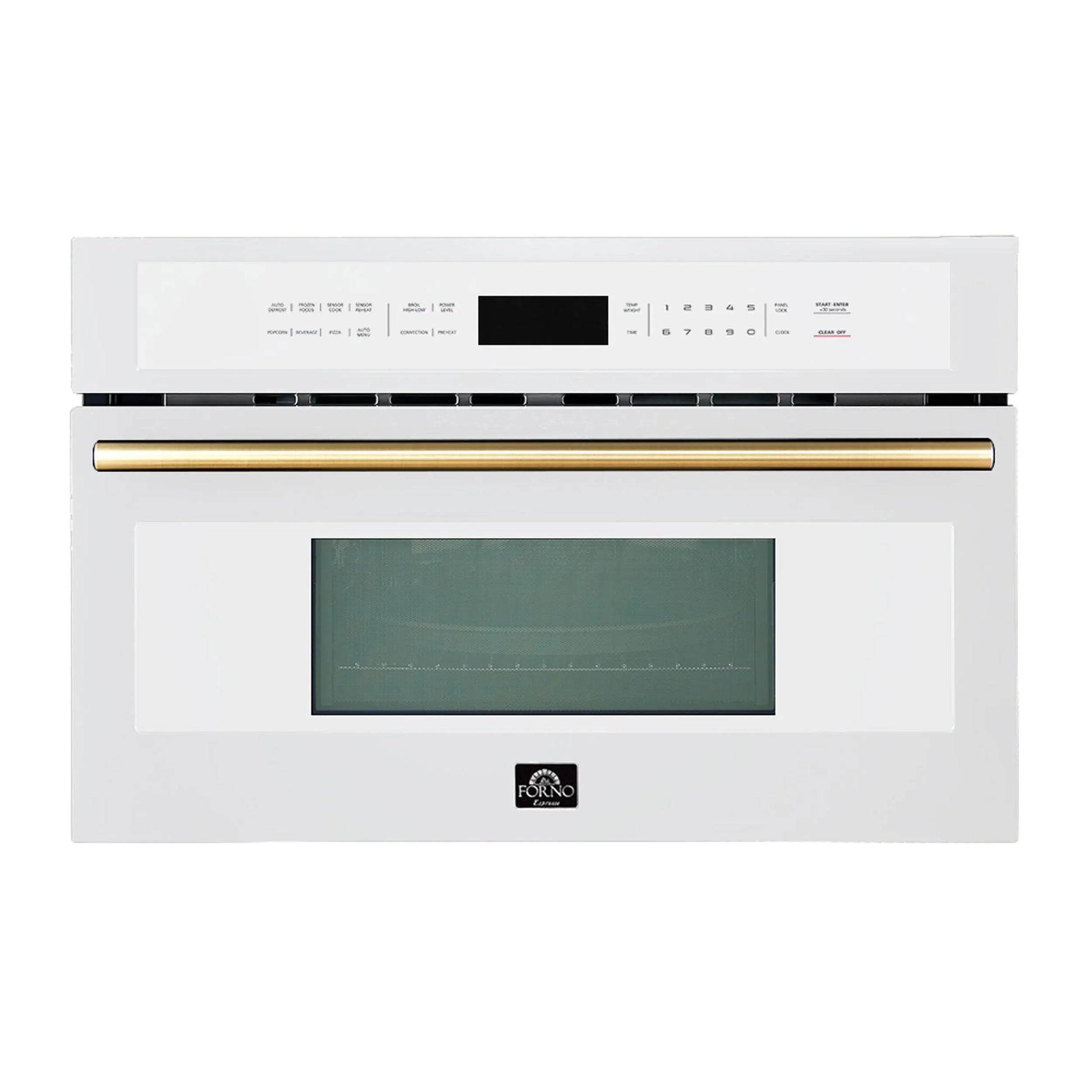 Oliena Espresso White 30 Inch 1750 Watt Compact Oven & 1000 Watt Microwave, 1.6 cu. ft. FORNO