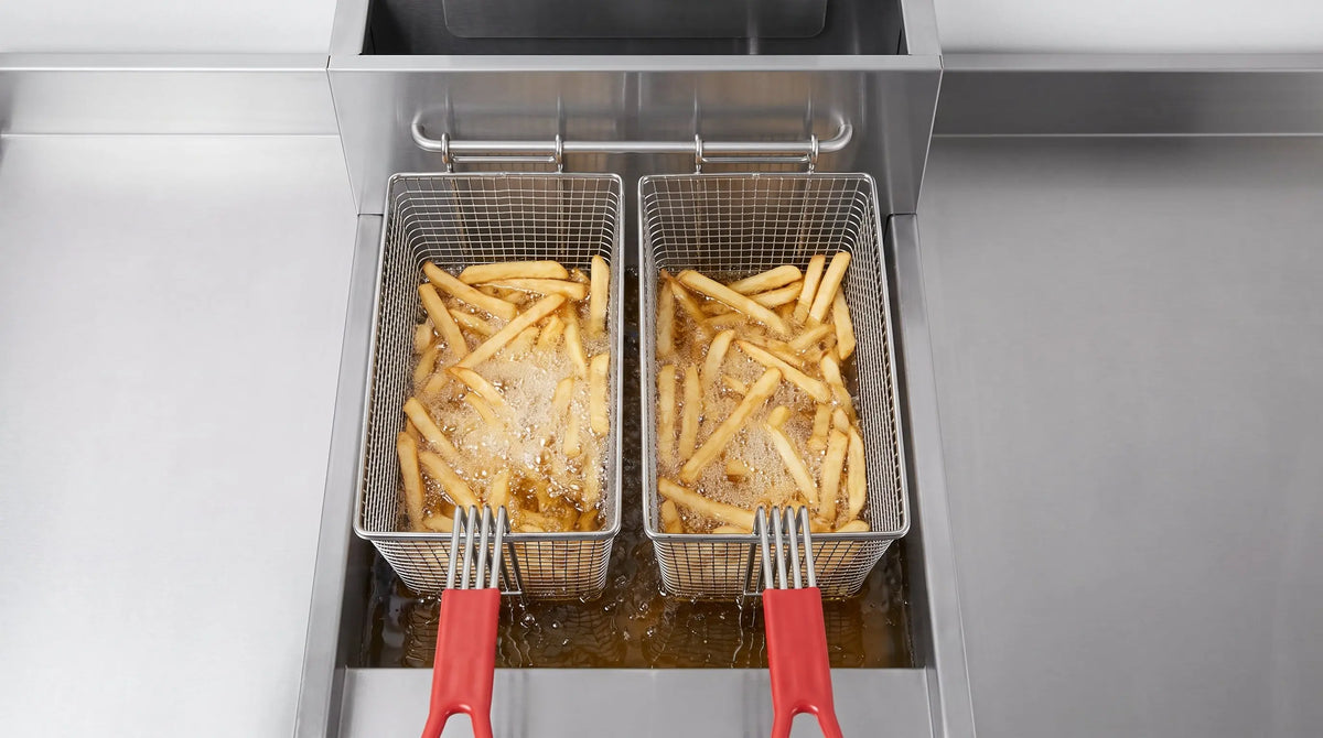 Forno Commerciale Natural Gas Deep Fryer, 4 Burners 120,000 BTU, 50 lbs Oil Capacity FORNO