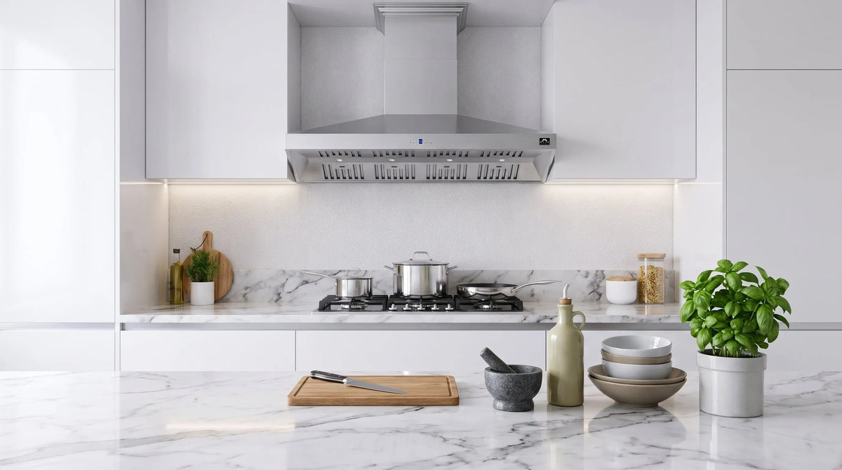 Forno Orvieto 60-Inch Wall Mount Range Hood, LED Lighting, Heavy Duty, Stainless Steel FORNO