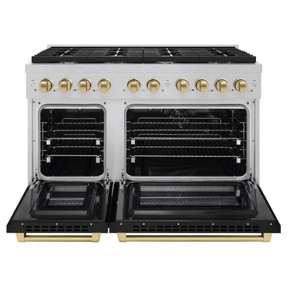 https://cdn.shopify.com/s/files/1/0596/2504/6223/files/zline--autograph--edition--professional--satin--stainless--steel--black--matte--gas--range--SDRSZ-BLM-48-CB--front--open.webp?v=1770235222