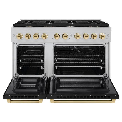 https://cdn.shopify.com/s/files/1/0596/2504/6223/files/zline--autograph--edition--professional--satin--stainless--steel--black--matte--gas--range--SDRSZ-BLM-48-G--front--open.webp?v=1770235200