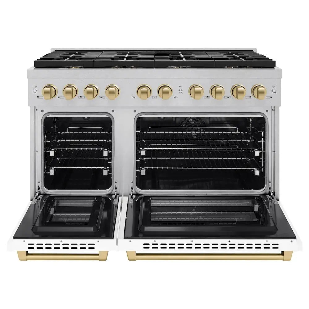 https://cdn.shopify.com/s/files/1/0596/2504/6223/files/zline--autograph--edition--professional--satin--stainless--steel--white--matte--gas--range--SDRSZ-WM-48-CB--front--open.webp?v=1770234689