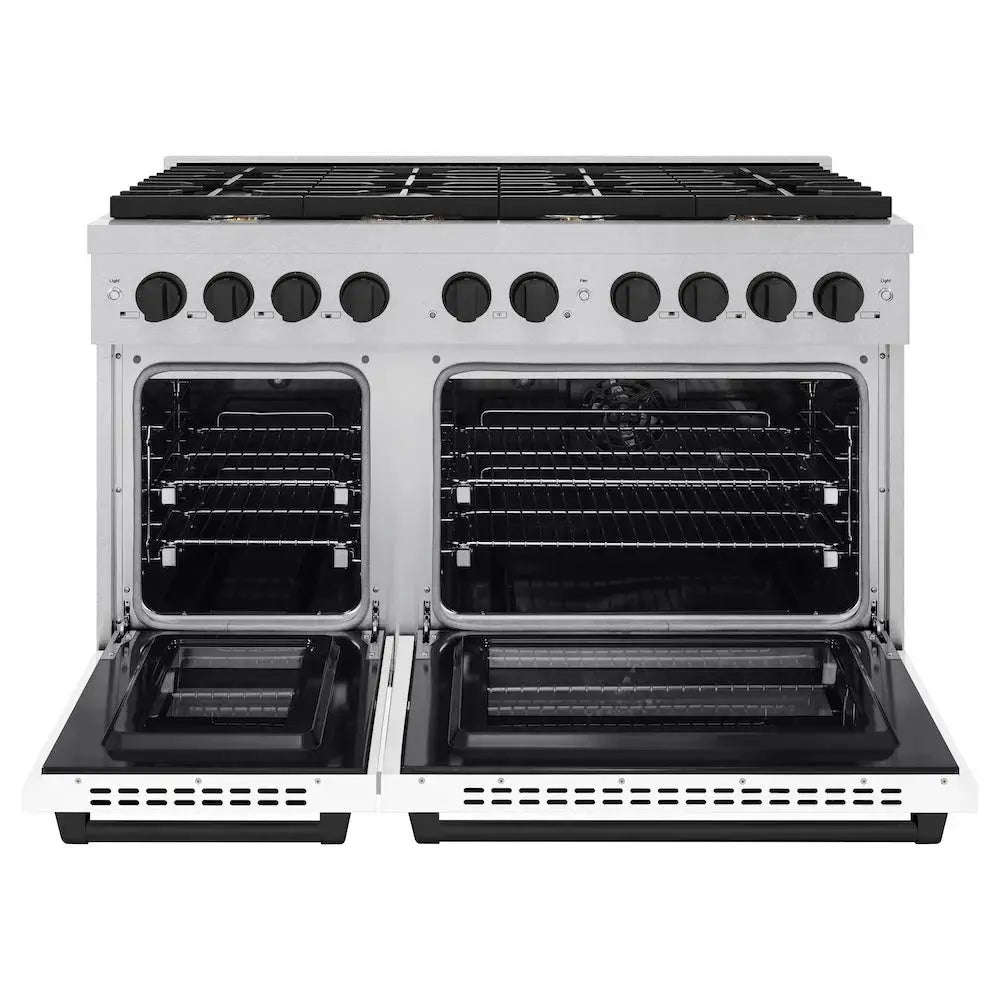 https://cdn.shopify.com/s/files/1/0596/2504/6223/files/zline--autograph--edition--professional--satin--stainless--steel--white--matte--gas--range--SDRSZ-WM-48-MB--front--open.webp?v=1770234647