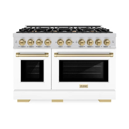 https://cdn.shopify.com/s/files/1/0596/2504/6223/files/zline--select--satin--stainless--steel--dual--fuel--range--autograph--edition--champagne--bronze--HDRSZ-WM-48-CB--front--hero.jpg?v=1756925166
